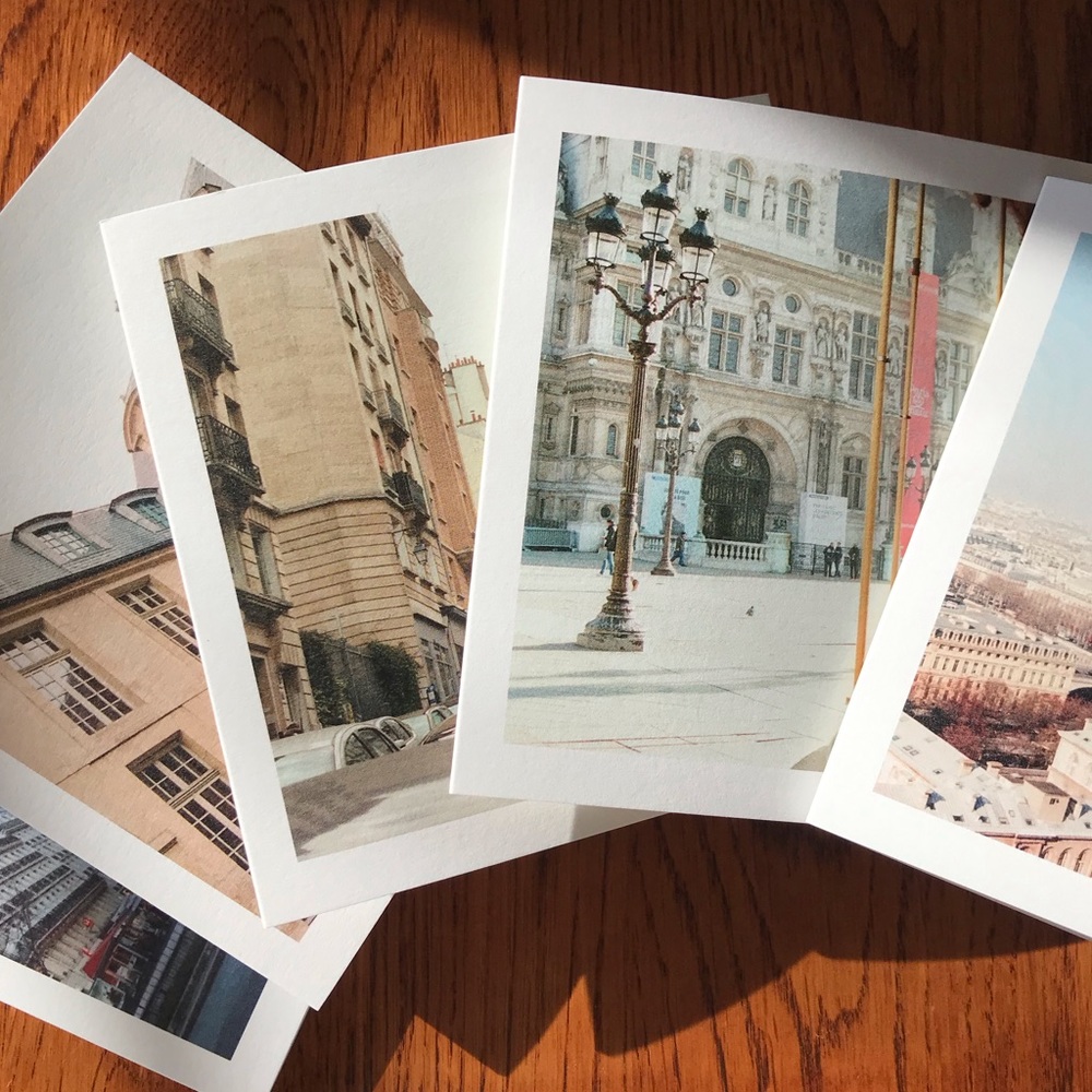 SOLD Paris Frameable Folded Photo Greeting Cards - Picture 2 of 7